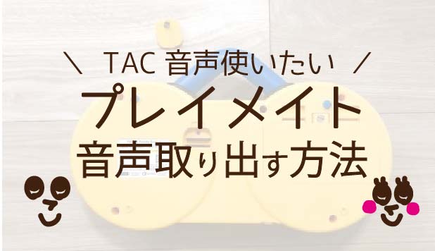 DWE】プレイメイト・TACの音の取り出し方とデータの中身・再生できる 